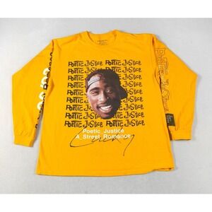 Chemistry Poetic Justice Shirt Mens Large Yellow Tupac Shakur Hip Hop Streetwear